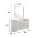 Blaze - 6 Drawer Dresser Matrix Furniture Group