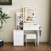 Modern Vanity Desk With 3 LED Lighting Modes, 4 Drawers Home Essentials
