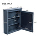 Wall Mounted Bathroom Storage Cabinet With Mirror, Medicine Cabinet With Height Adjustable Shelf Hearth and Haven