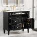 Freestanding Bathroom Vanity With Sink, Adjustable Shelf, Flip Drawer Hearth and Haven