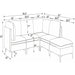 Upholstered Modular Sectional & Tall Legs Home Essentials