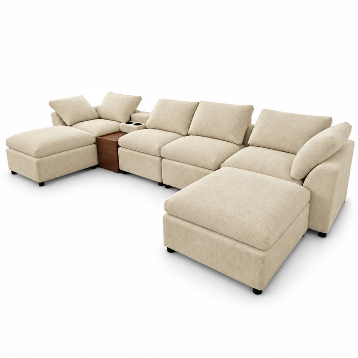 Modular Cloud Couch With Storage Console Home Essentials