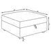 Austin - Square Upholstered Ottoman - Gray Furniture Max