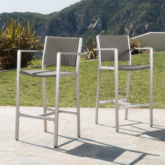Rattan 4 - Person Square Outdoor Dining Set