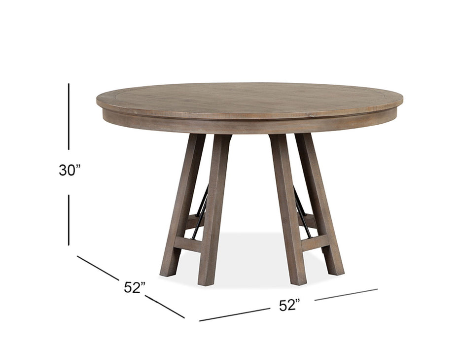 Paxton Place - Round Dining Table - Dovetail Gray Magnussen Furniture