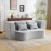 Modern Floor Sofa With 4 Pillows Home Essentials