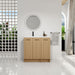 Wall Mounted Floating Bathroom Vanity With Sink, 3 Door Modular Cabinet Home Essentials