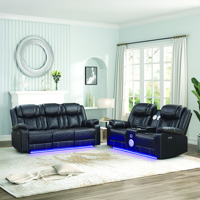 Challenger - LED Power Recliner Set Matrix Furniture Group