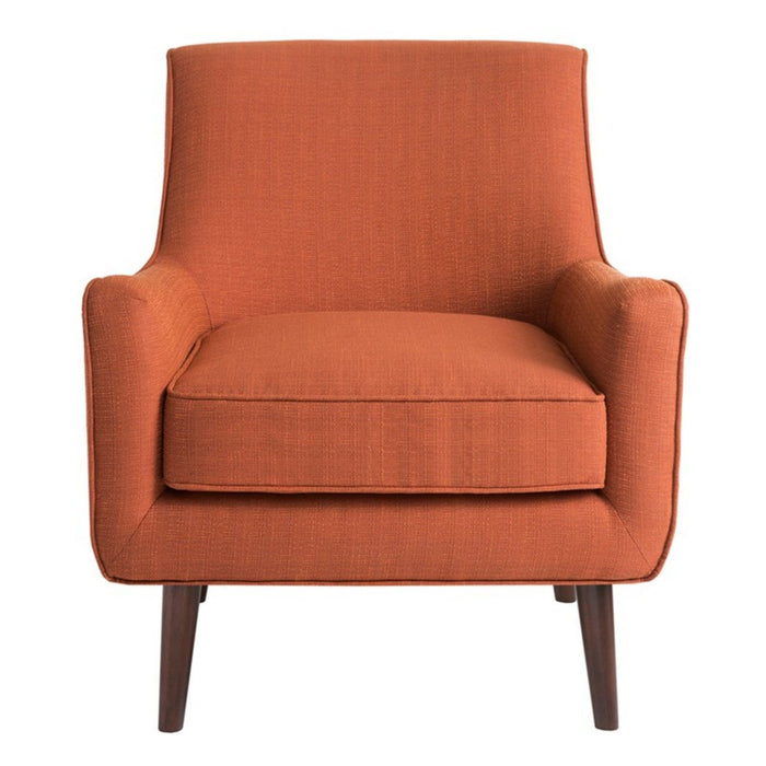Accent Chair Upholstered With Legs - Burnt Orange JLA