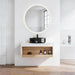 Floating Bathroom Vanity With Vessel Sink With Open Shelf Storage Home Essentials