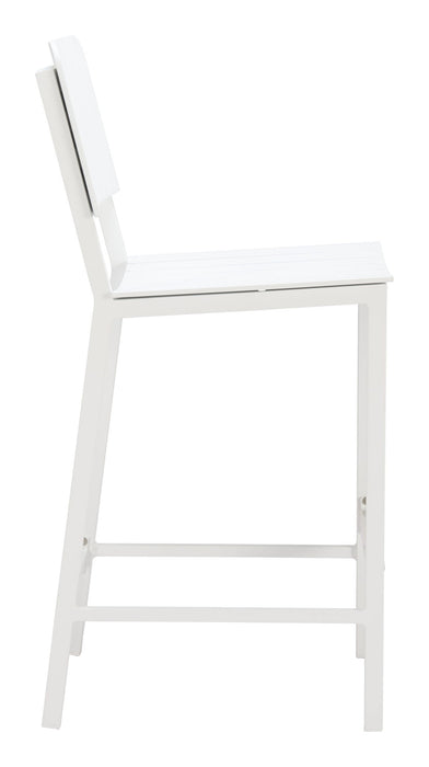 Kayu - Outdoor Barstool - White Zuo Modern