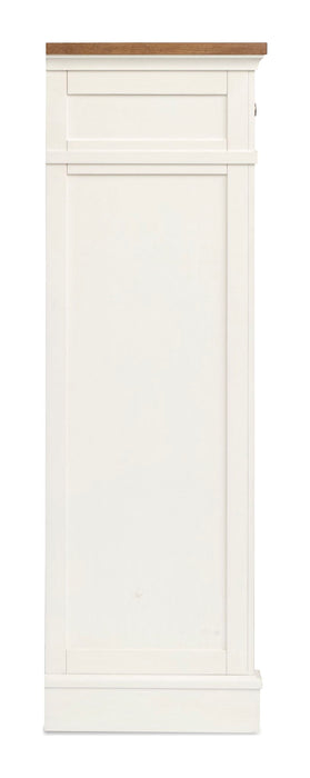 Kingston - Drawer Chest - Whisper White And Cerused Nutmeg Magnussen Furniture
