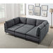 Upholstered Modular Sectional & Tall Legs Home Essentials