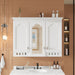 Wall Mount Mirror Cabinet With Adjustable Shelves, Soft Closing Hinges Hearth and Haven