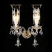 Michael Amini Lighting - Winter Palace 2-Light Traditional Crystal Wall Sconce - Gold / White Michael Amini