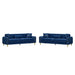 2 Piece Sofa 3 Seater Sofas Set - Blue Home Essentials