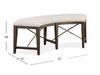 Westley Falls - Curved Bench With Upholstered Seat - Graphite Magnussen Furniture