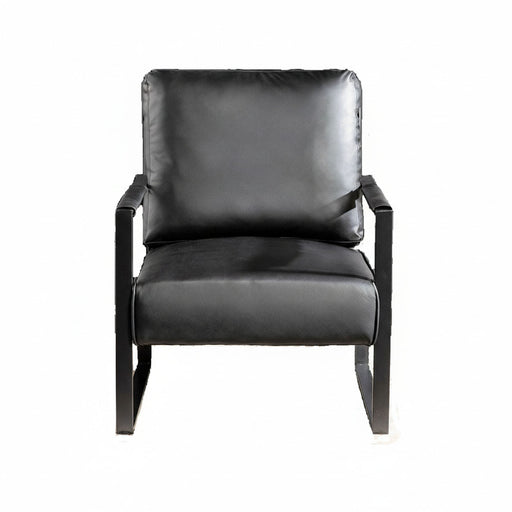 Classic Mid Century Modern Accent Chair With Durable Square Metal Frame, Armchair US Pride