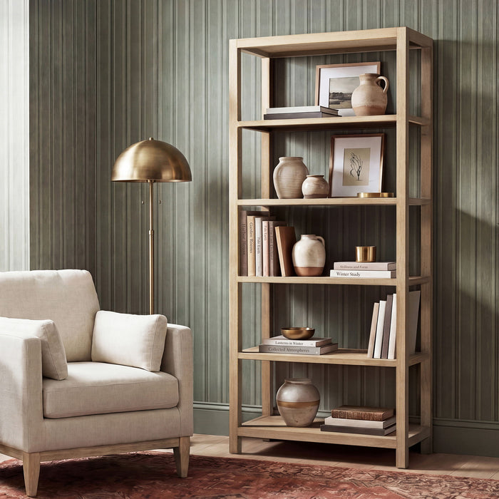 Ellis - 5 Shelf Open Frame Bookcase - Natural Jennifer Taylor Home