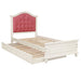 Contemporary Style Bed With Trundle Home Essentials