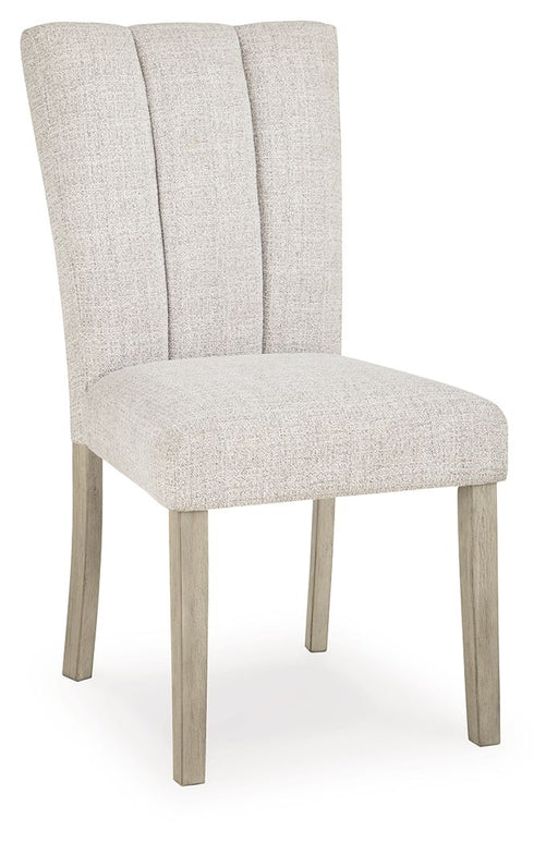 Larawyn - Dining Upholstered Side Chair (Set of 2) - Bisque Signature Design by Ashley®