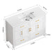 Bathroom Vanity With Sink Combo, 4 Soft Close Doors And 4 Drawers Home Essentials