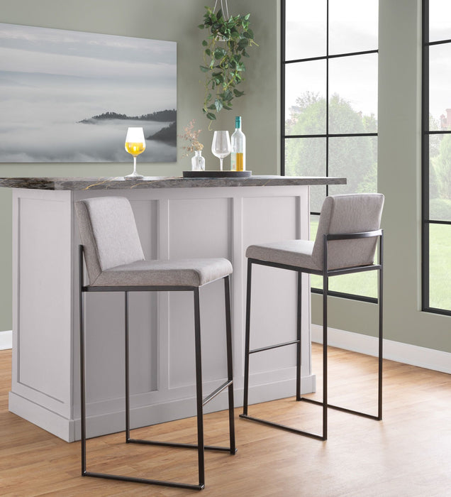 Fuji - Contemporary High Back Barstool Elegant Design Lumi Source