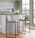 Fuji - Contemporary High Back Barstool Elegant Design Lumi Source