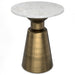 Leyla - Side Table - Antique Brass Simpli-Home
