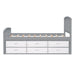 Platform Storage Bed Solid Wood Bed With 6 Drawers Hearth and Haven