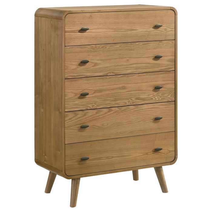 Winston - 5 Drawer Bedroom Chest - Wood Furniture Max