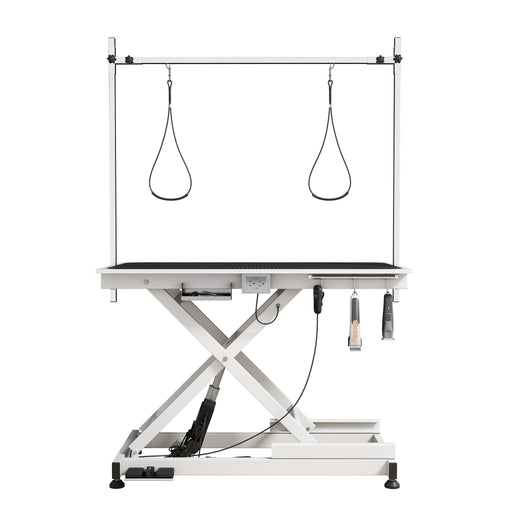 Super Deluxe Electric Pet Grooming Table, Height Adjustable Daily Nest