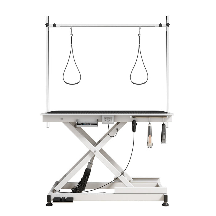 Super Deluxe Electric Pet Grooming Table, Height Adjustable Daily Nest