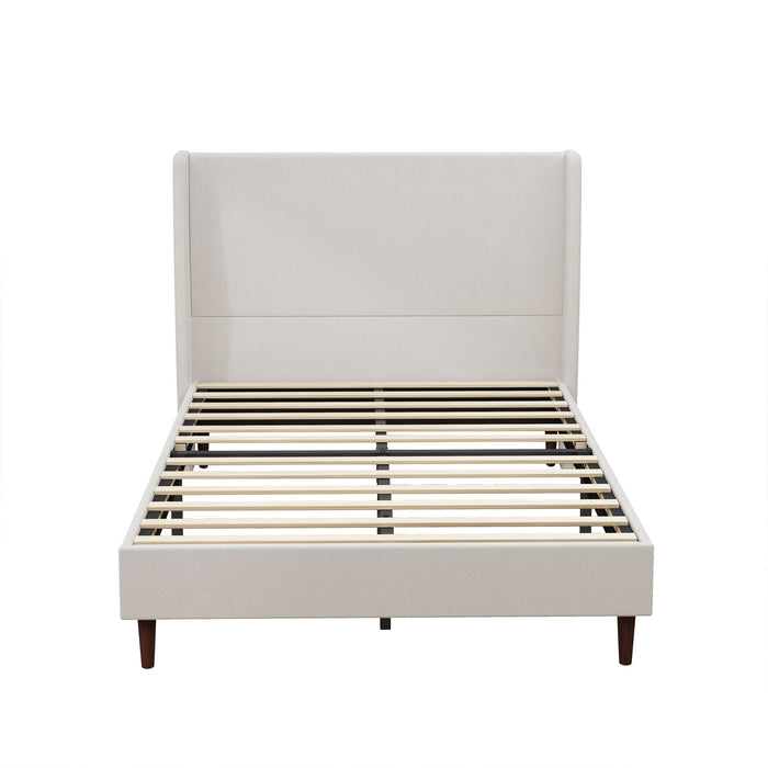 Upholstered Bed & High Headboard Design Home Essentials
