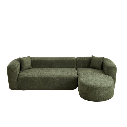 L - Shape Boneless Cloud Couch With 2 Throw Pillows For Living Room Home Essentials