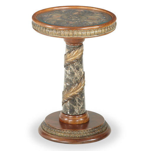 Villa Valencia - Chair Side Table - Classic Chestnut Michael Amini