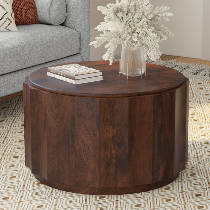 Trenton - Coffee Table - Walnut Brown Simpli-Home