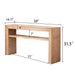 Console Table With Storage Shelf - Antique Natural / Light Natural / Natural Home Essentials