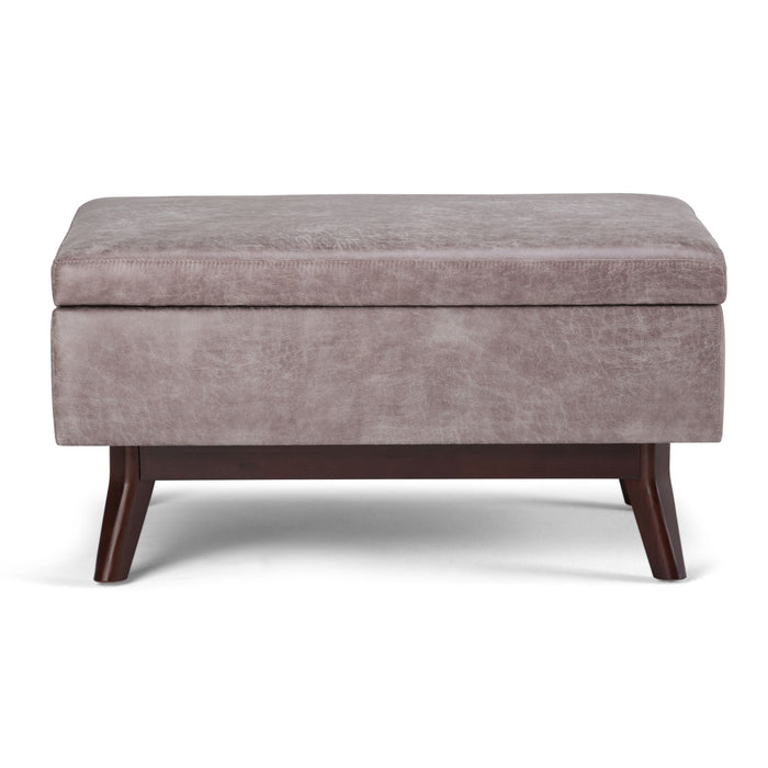 Owen - Upholstered Rectangular Storage Ottoman Simpli-Home
