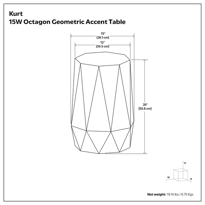 Kurt - Side Table Simpli-Home