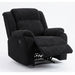 Motion Recliner Chair With Plush Armrests For Living Room, Soft Seat - Black Home Essentials