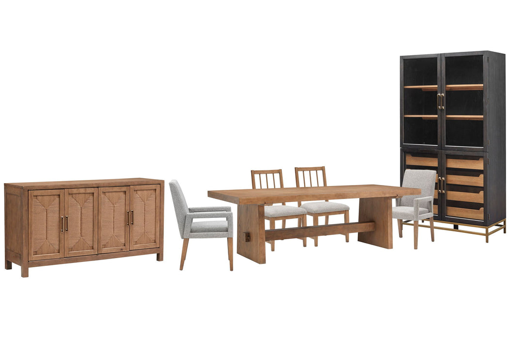 Lindon - Trestle Dining Table Set Magnussen Furniture