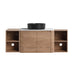 Wall Mounted Bathroom Vanity With Art Sink, 2 Storage Shelves, Soft Close Door Home Essentials