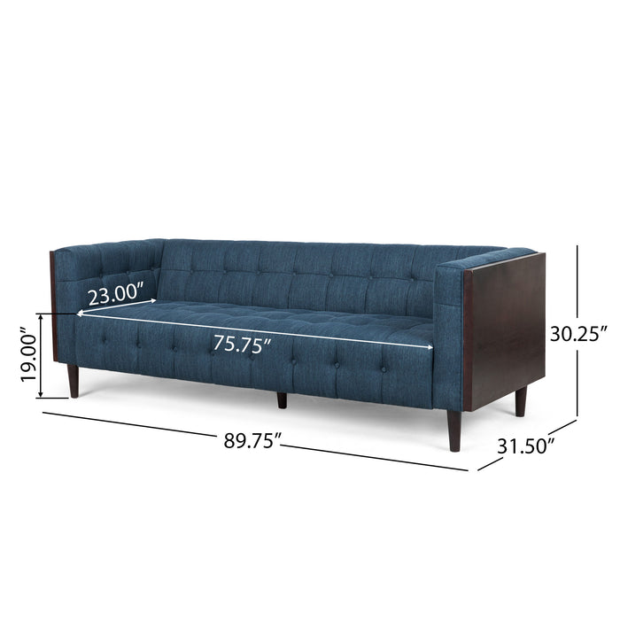 3 - Seater Sofa - Navy Blue
