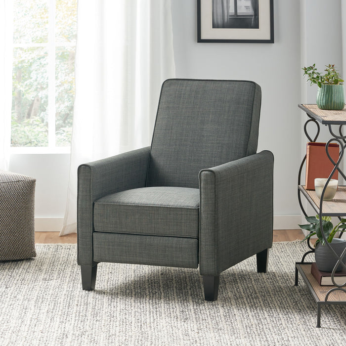 Upholstered Push Back Recliner Chair For Living Room Noble House