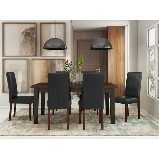 Acadian - Parson Dining Chair (Set of 2) - Distressed Black Simpli-Home