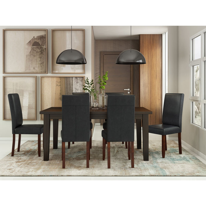 Acadian - Parson Dining Chair (Set of 2) - Distressed Black Simpli-Home