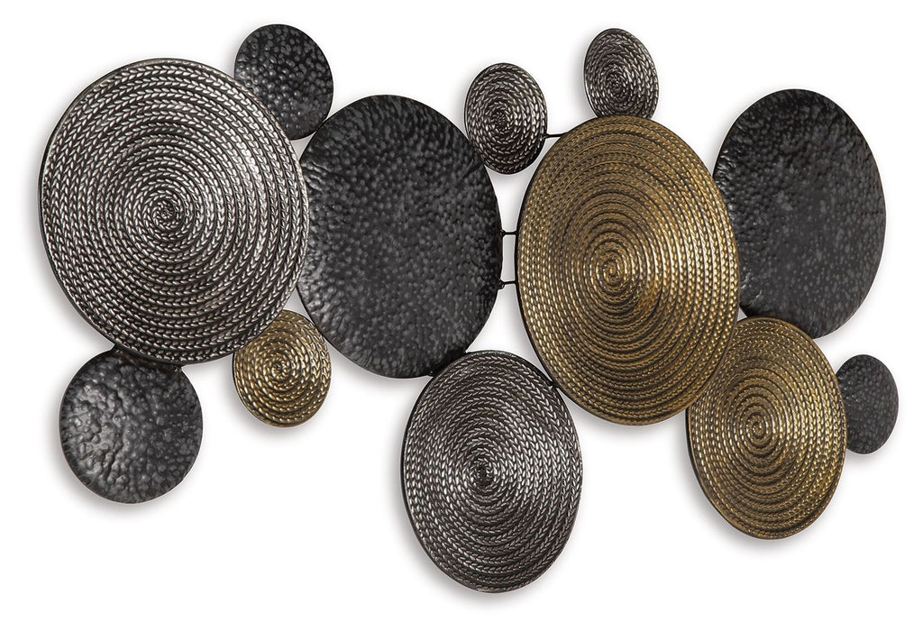 Emsley - Wall Decor - Metallic / Black / Gray Signature Design by Ashley®