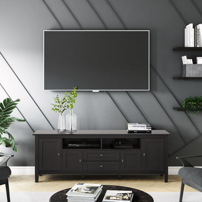Warm Shaker - TV Media Stand - Hickory Brown Simpli-Home