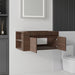 Floating Bathroom Vanity Cabinet, Soft Close Double Drawers, Open Side Storage, Wall Mounted, Cabinet Only Home Essentials